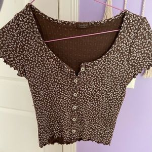 Brandy brown top